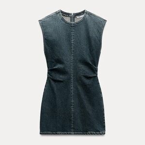 NWT Zara TRF denim mini dress XS
